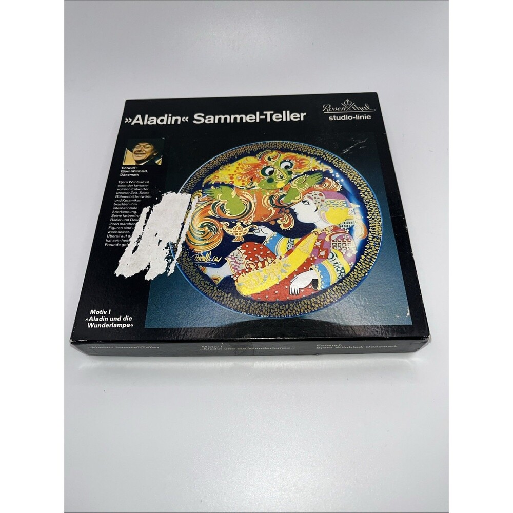 Aladdin Collector Plate Magic Lamp #1 Bjorn Wiinblad Rosenthal 6.5"D
